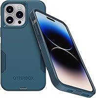 Vista 44 de OtterBox Funda para iPhone 14 Pro Max (solamente) de la serie Commuter - Negro, delgada y resistente, apta para bolsillo, con protección de puerto
