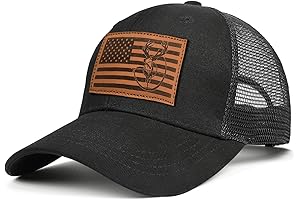 Men’s Hat Hunting Gifts for Dad: Thoughtful Leather Pattern Baseball Cap