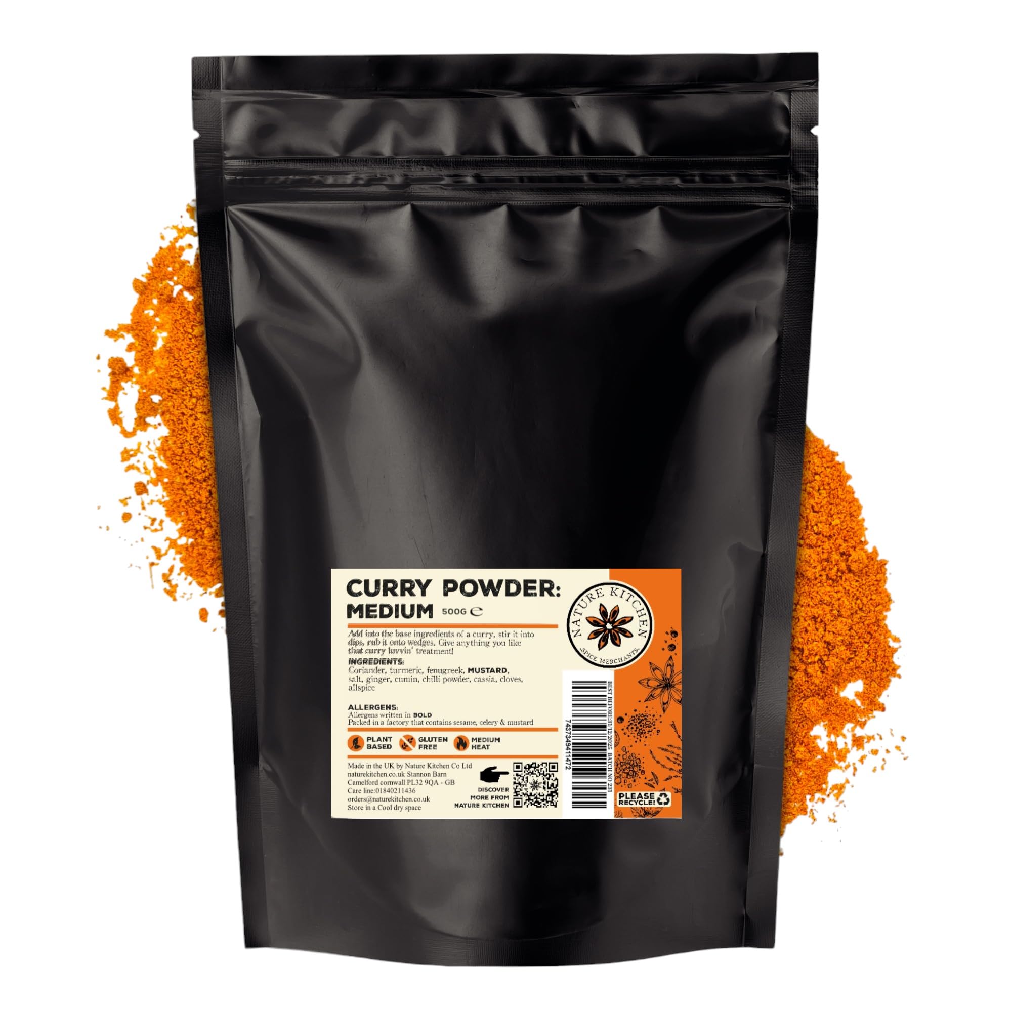 Nature Kitchen Shawarma Seasoning 500g Mild, Premium Middle Eastern Spice Blend, Gluten Free, Vegan Seasoning for Kebabs, Chicken, Wraps, Marinades and Everyday Cooking — view 66