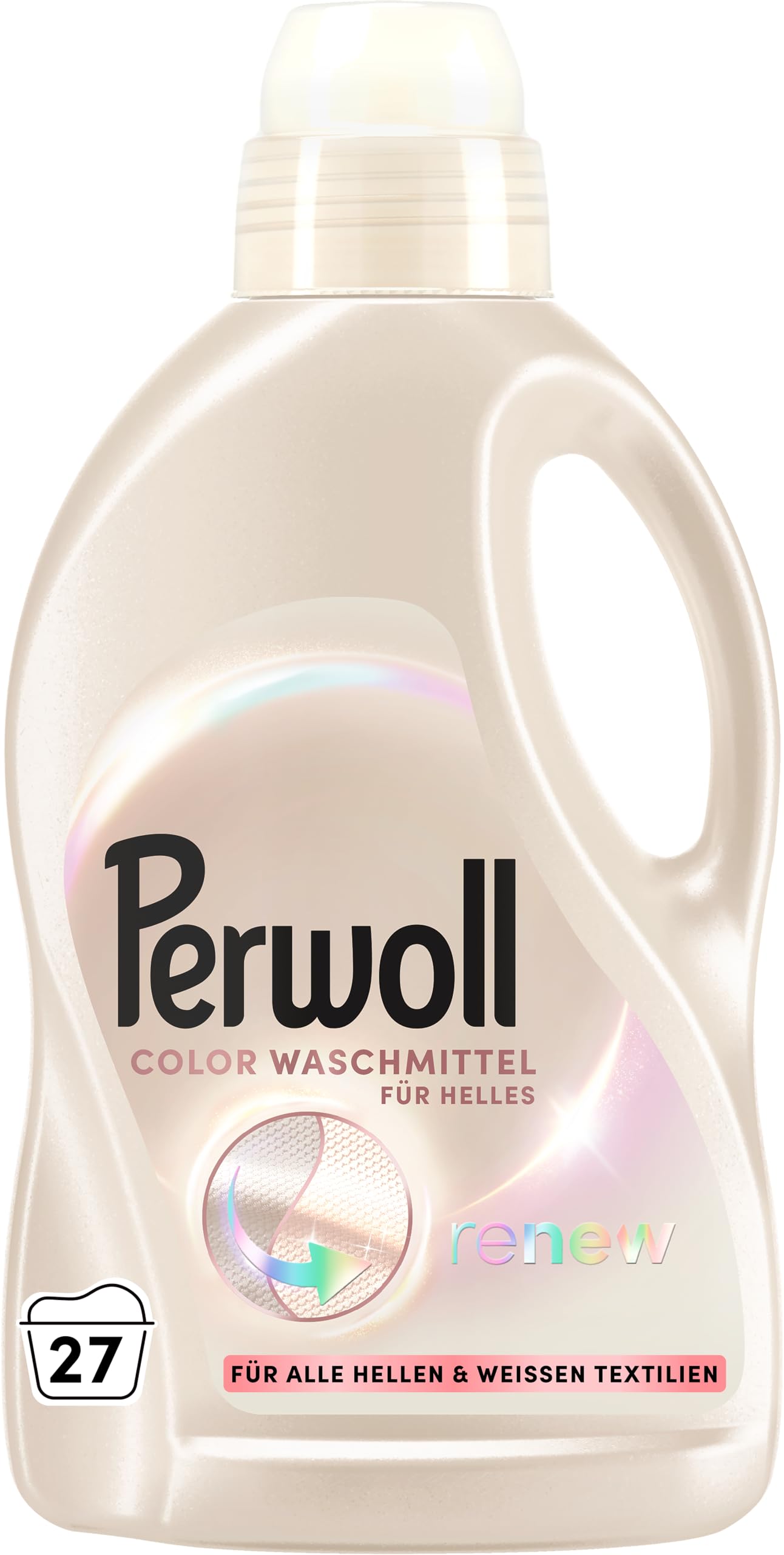 Perwoll Renew Color for Light & White Clothes Detergent (1x 27 Wash Loads) Mild Detergent Gently Cleanses and Revives Fibers