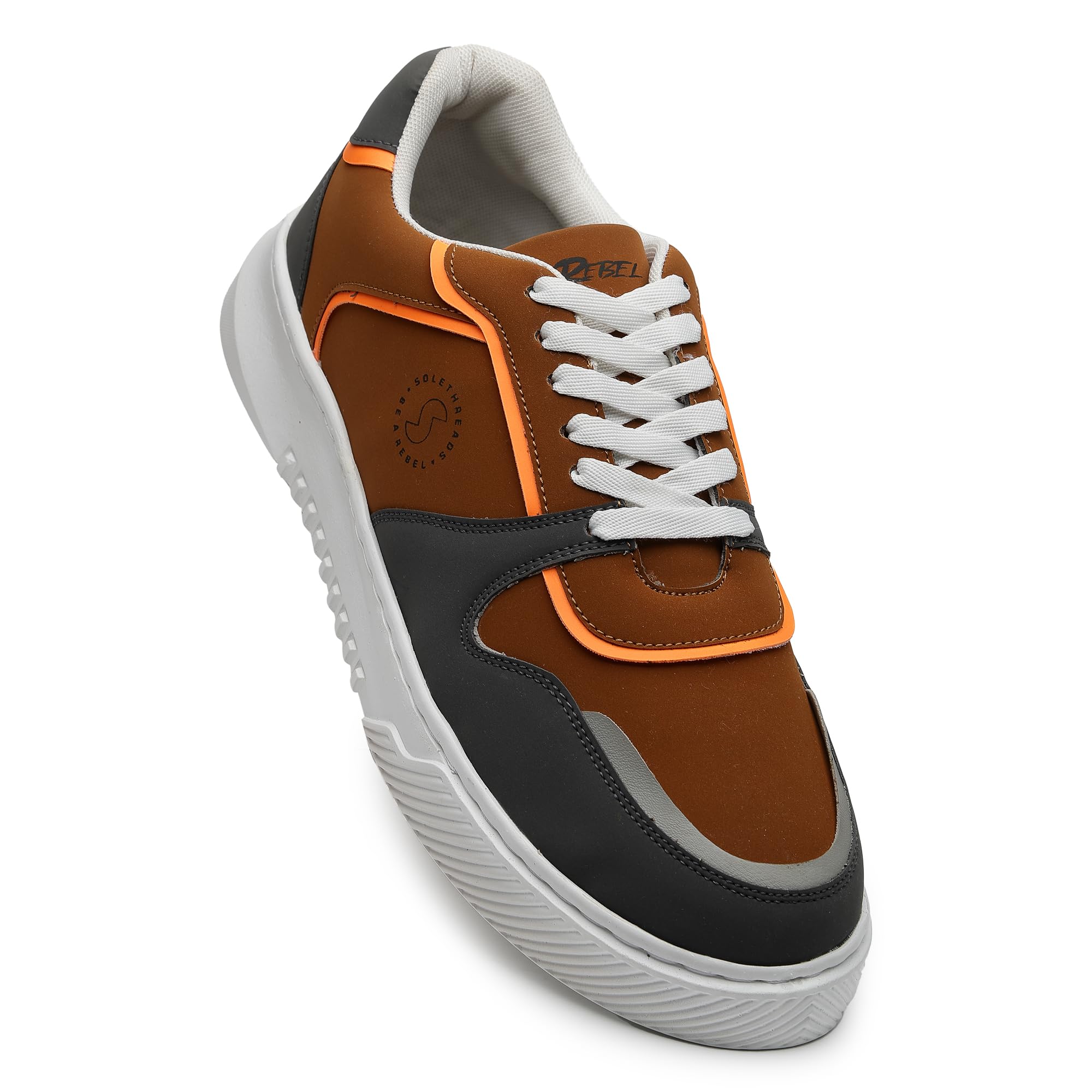 SOLETHREADS Retro Sneakers for Men|Casual Shoes|Comfortable|Stylish|Trendy| Lightweight Lace-up Shoes for Men|TAN|UK 9 (B0D3RJW2XV) Amazon Price History, Amazon Price Tracker