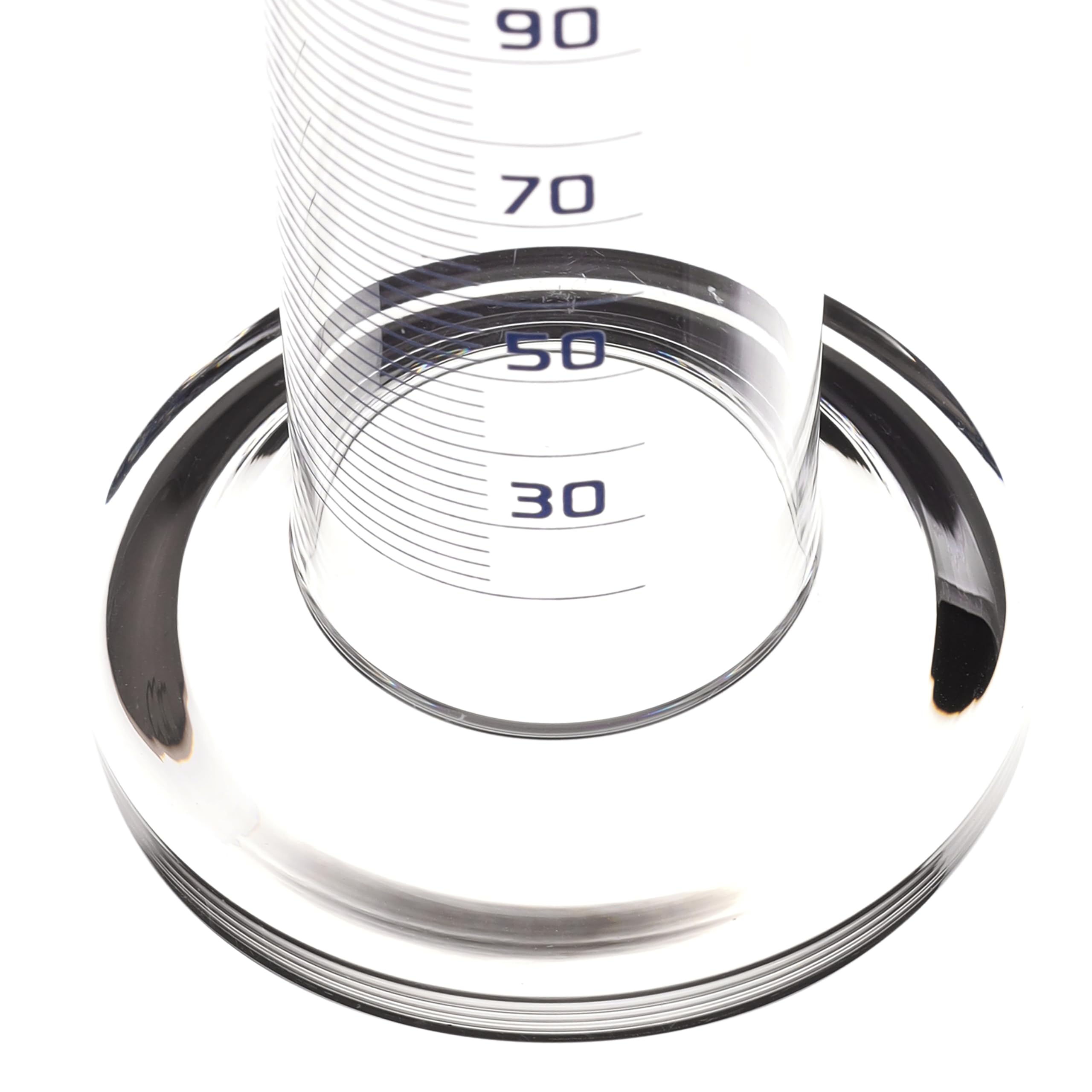 Cilindro di misurazione, 500 ml, classe B, tolleranza: ± 5,0 ml, vetro borosilicato, blu graduazioni - base rotonda - Eisco Labs