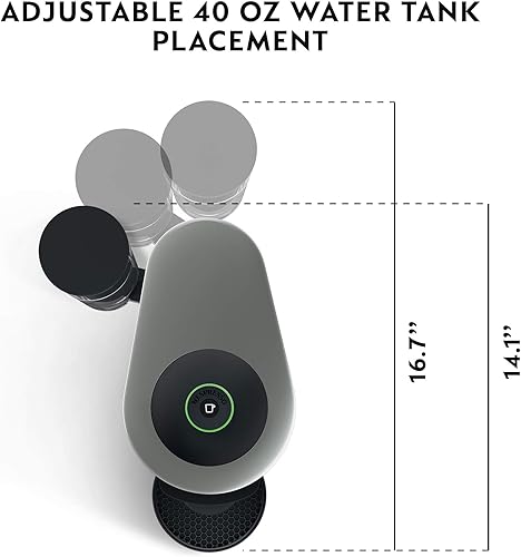 Miniatura 6 de Midea WHD-113FSS1 Refrigerador compacto, 3.1 pies cúbicos, acero inoxidable y cafetera Nespresso VertuoPlus de De'Longhi con espumador de leche,