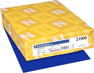 Astrobrights® Color Multi-Use Printer & Copy Paper, 1 Ream, Blast-Off Blue, Letter (8.5" x 11"), 500 Sheets Per Ream, 24