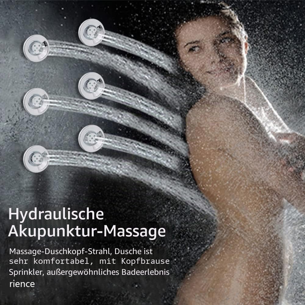 Duschkopf 6 teile/los Sprühdüse Hydraulische Akupunktur Massage Wassereinsparung Dusche Kopf Düsen Dusche Kabinenraum Zubehör Badezimmer Duschkopf Mit Schlauch