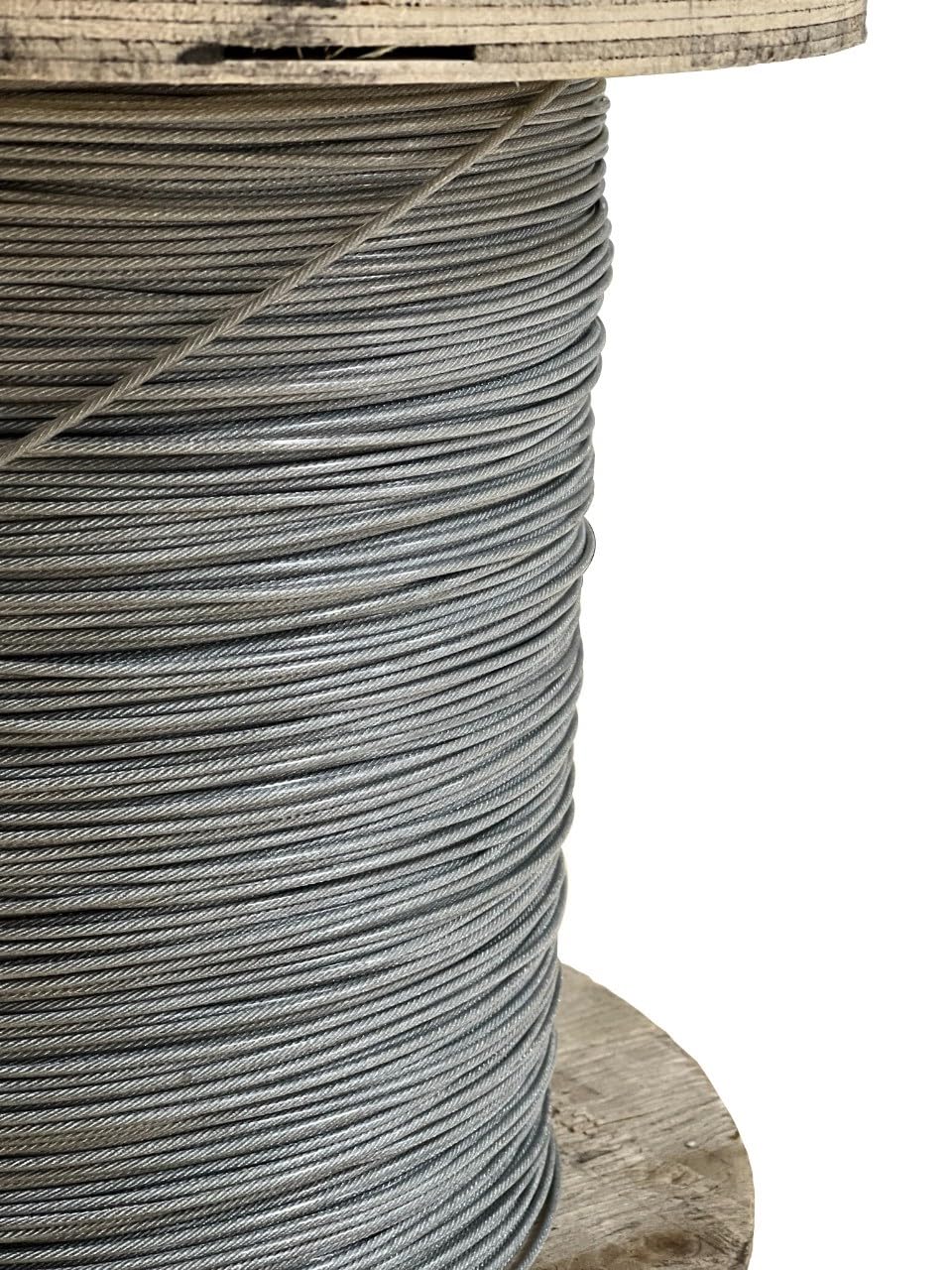 Laureola 1/16" to 3/32" (PVC) Vinyl Coated Clear Color Galvanized Cable 7x7 Strand Aircraft Cable Wire Rope