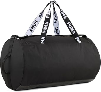 Puma AT ESS Barrel Bag Kadın Spor Çantası, PUMA Black, Tek Beden