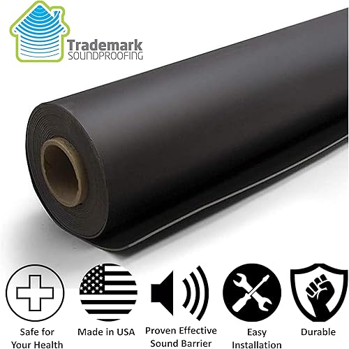 Miniatura 2 de Trademark Soundproofing Vinilo cargado en masa MLV 1 libra - Barrera insonorizante MLV para barrera de sonido en pared - Aislamiento acústico - 4' x