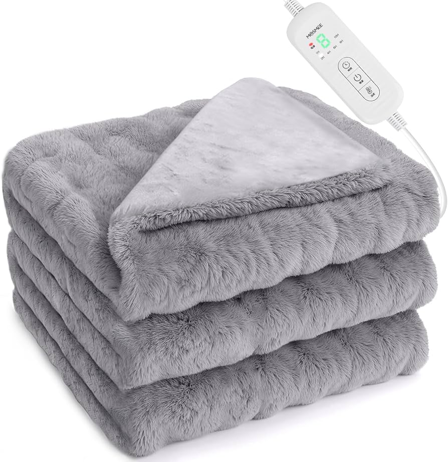 Amazon.co.jp : MOSMEE 電気毛布 【表面兎毛調+裏面ポリエステル素材