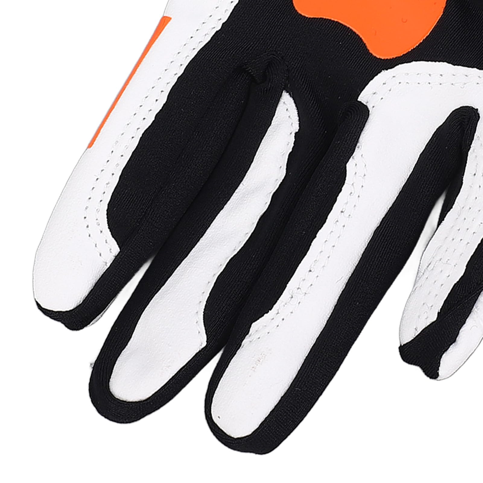 Guanto da Golf con Impugnatura, Guanto con Impugnatura in Silicone Antiscivolo, con Area di Arancione per il Corretto Posizionamento della Mano, Controllo dello Swing e Precisione della Palla,