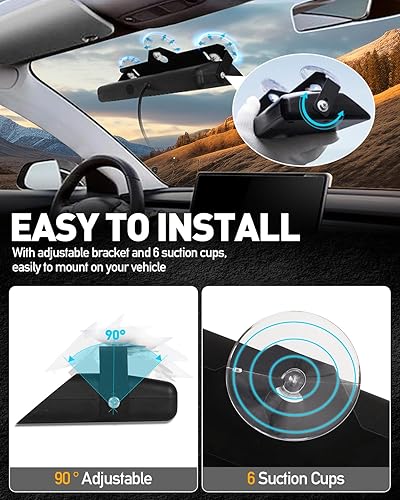 Miniatura 5 de HLauto Luces estroboscópicas de emergencia 2002L luces de seguridad blancas ámbar, advertencia intermitente, parabrisas, barras de semáforo para