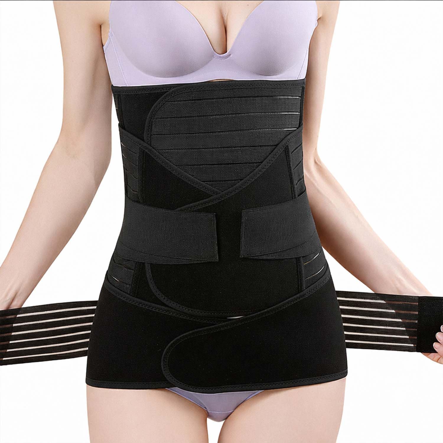 3 In 1 Postpartum Support Belt for Women After Delivery, Adjustable Waist Belly and Pelvic Recovery Wrap, Breathable Abdominal Binder for Post Pregnancy Comfort, C Section and Natural Birth-image-26