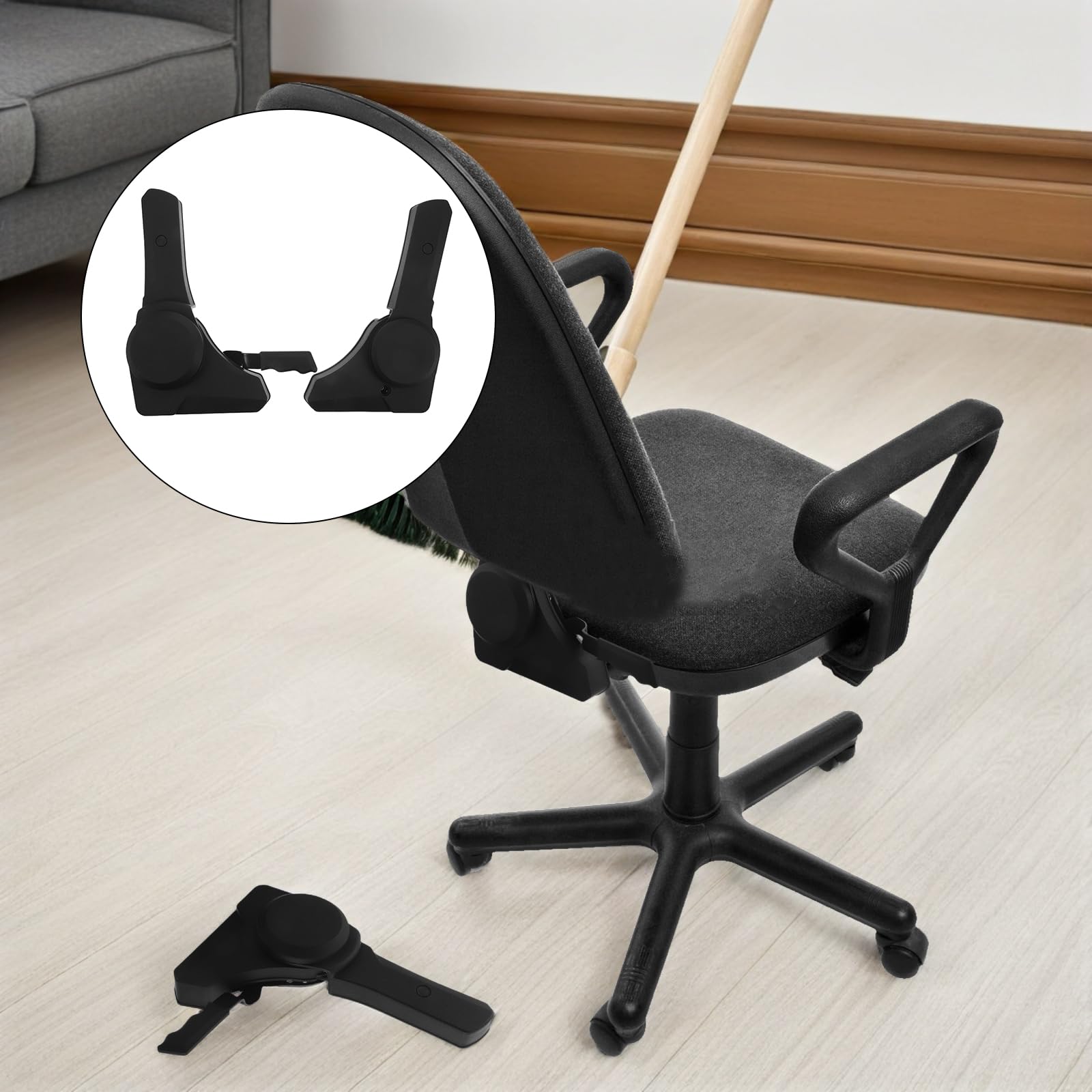 Regolatore Angolazione Sedia da Ufficio in Metallo 2 Pezzi, Dispositivo Multi-angolo Regolabile per Sedia Girevole, Accessorio Ricambio per Sedie da Scrivania Ergonomiche