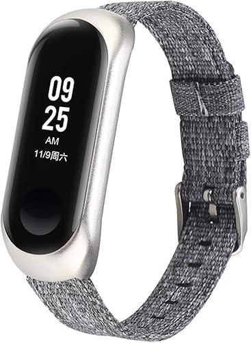 Miniatura 7 de Pulseras de nailon multicolor para Xiaomi Mi Band 5 4 3, adecuadas para hombres y mujeres, para Mi Band 5 3 4 pulseras transpirables (color púrpura