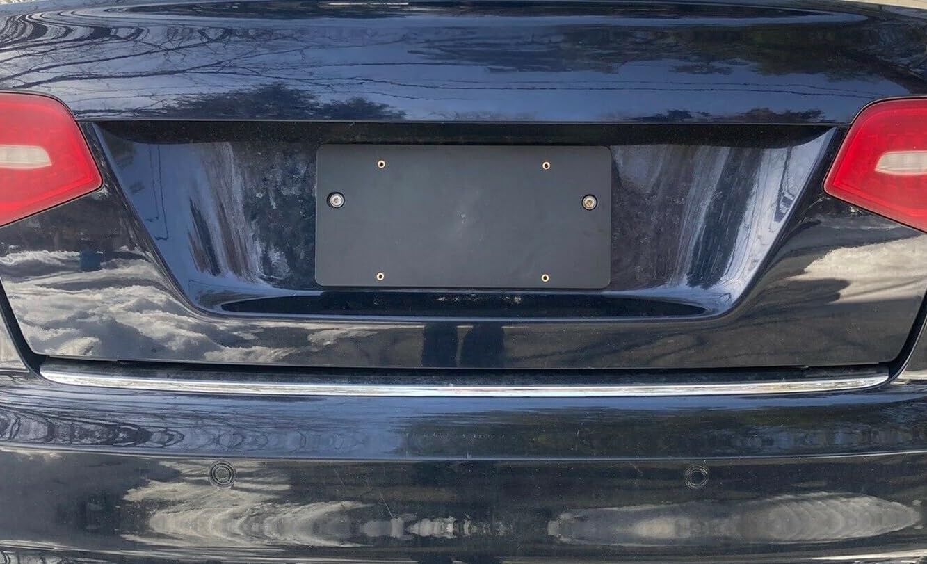 Rear Trunk Lid License Plate Bracket for Audi A6 (A6 Quattro) RS6 S6 2009–2011 – Holder Set with Bolts, Relocator Adapter Tailgate Trunk Lid Tag