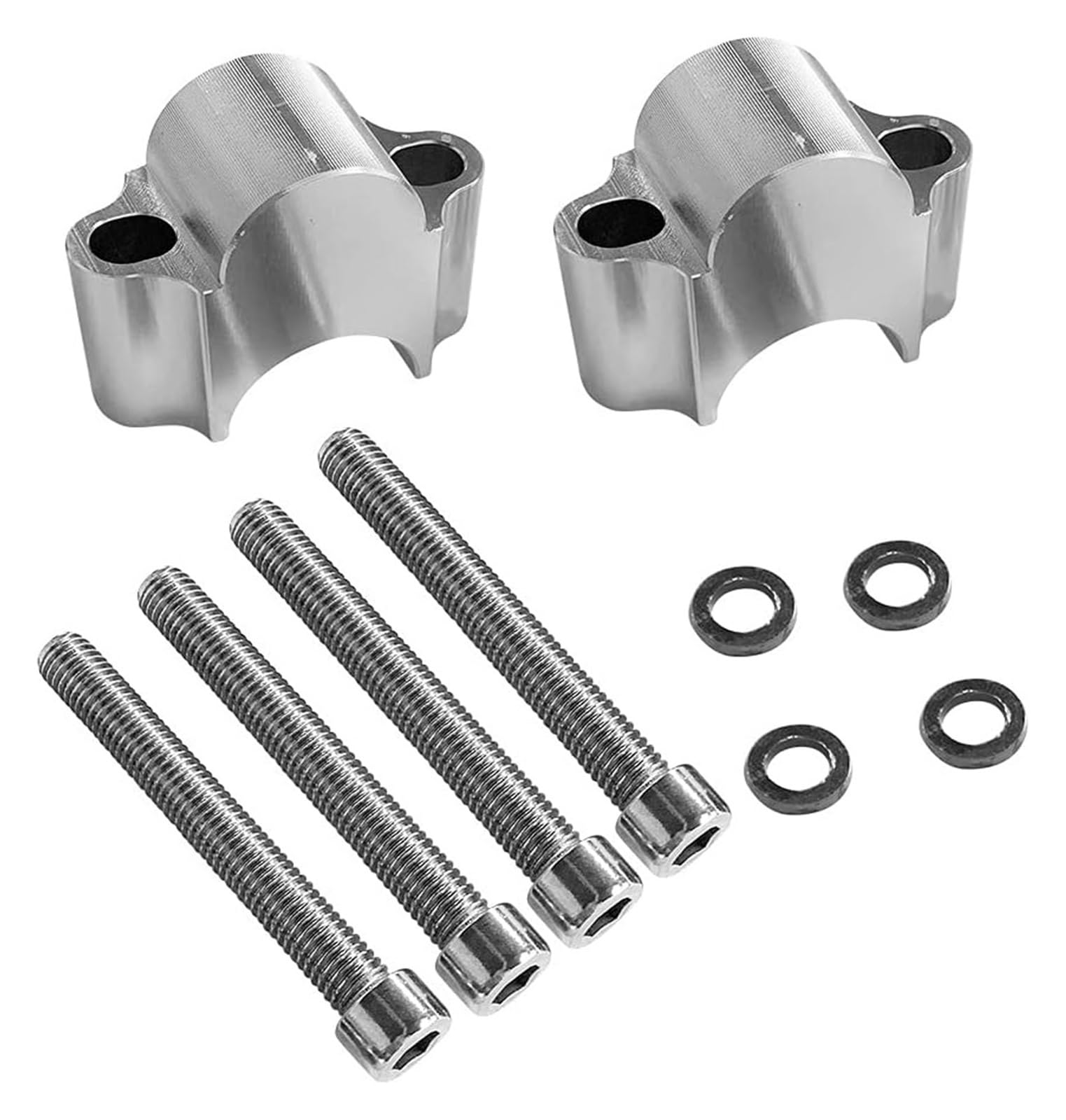para 7/8 1-1/8 Pulgadas Manillares De Motocicleta 22/28 Mm 1 Par Abrazaderas para Manillar Elevadores De Manillar Elevadores Aluminio CNC Universal Alzas Manillar Motocicleta(22mm)