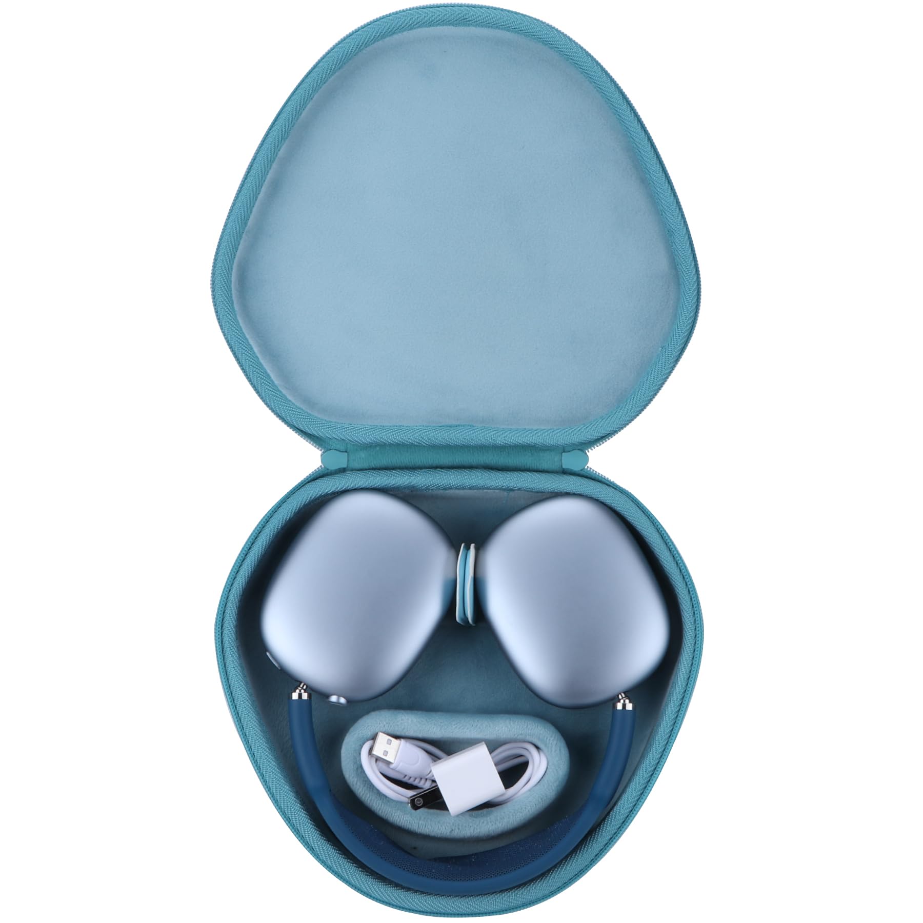 Peyyargo Hard Carrying Case with Sleep Mode Replacement for Apple AirPods Max Wireless Over-Ear Headphones (Light Blue)