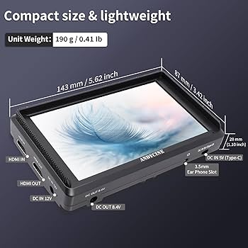 Amazon.com: ANDYCINE A6 V2 6 Inch HDMI Field Monitor