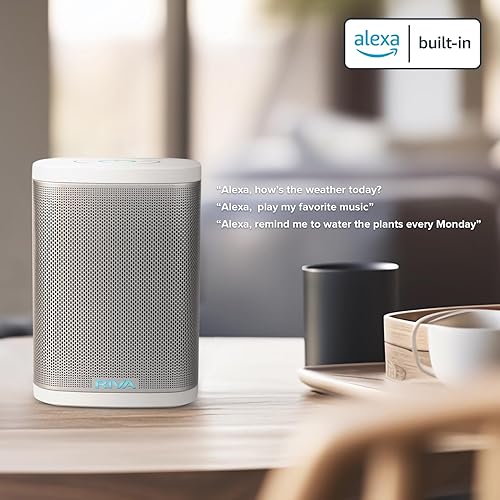 Miniatura 2 de RIVA Altavoz inteligente de alta fidelidad Bluetooth con WiFi de concierto mejorado con Alexa integrado, 6 controladores, 50W, sistema de música