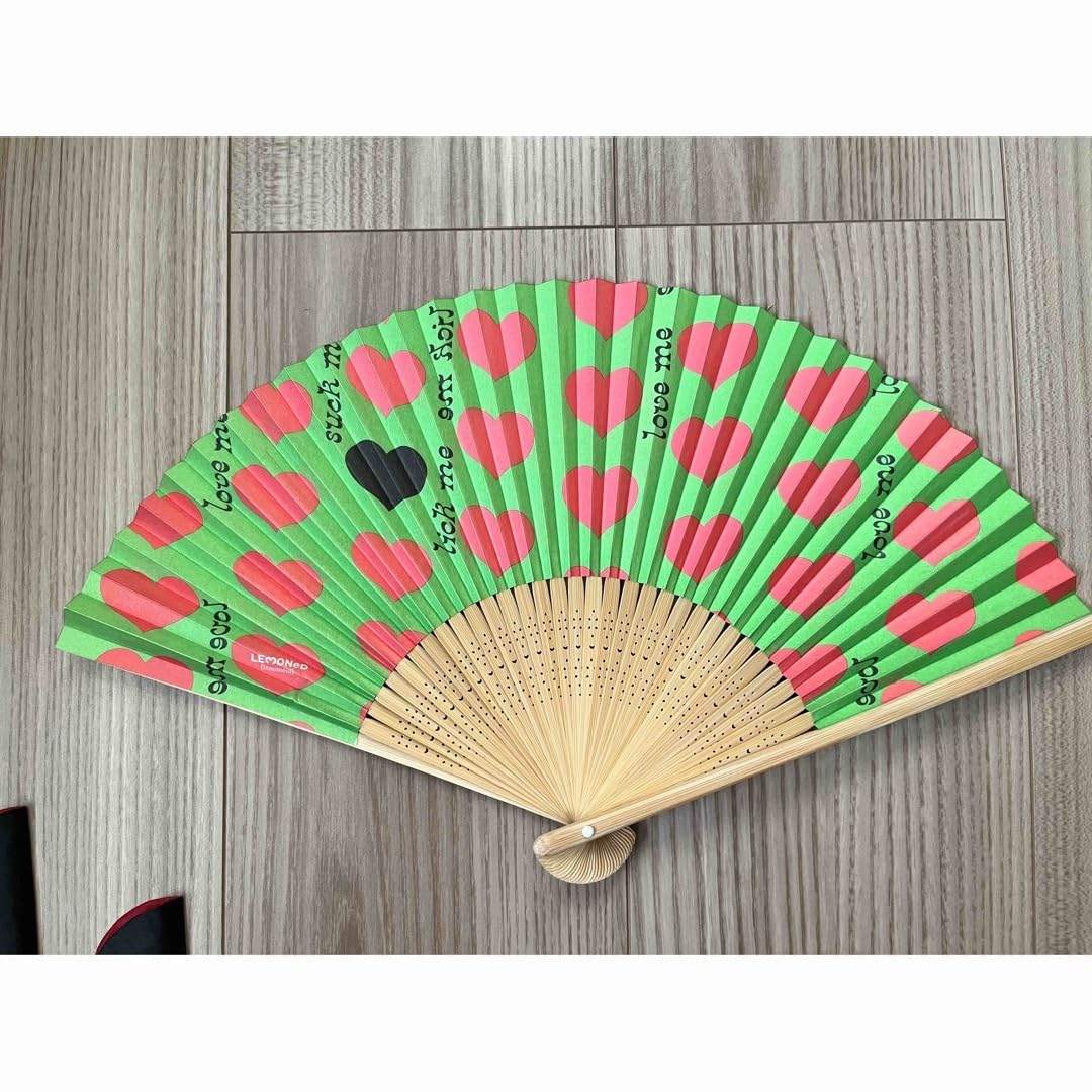 hide 扇子 布センス イエローハート LEMONed ONLINE SHOP