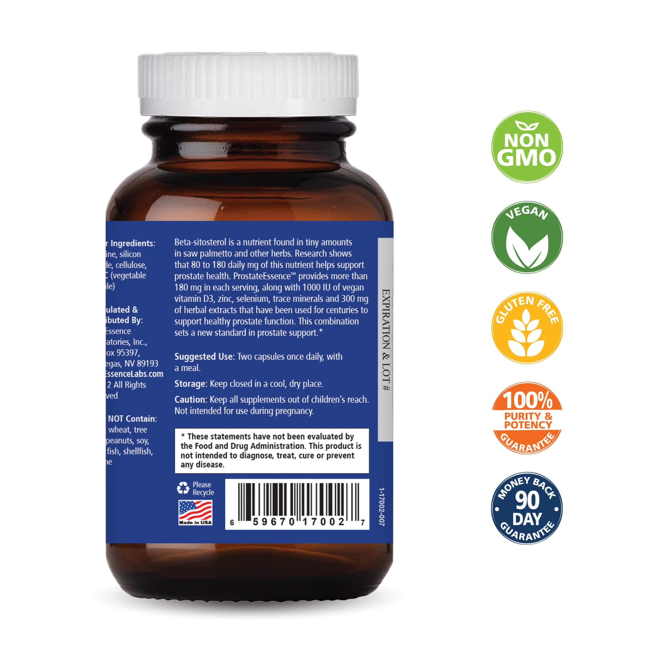 Amazon.com: Pure Essence Labs Prostate Essence w/Vitamin D3