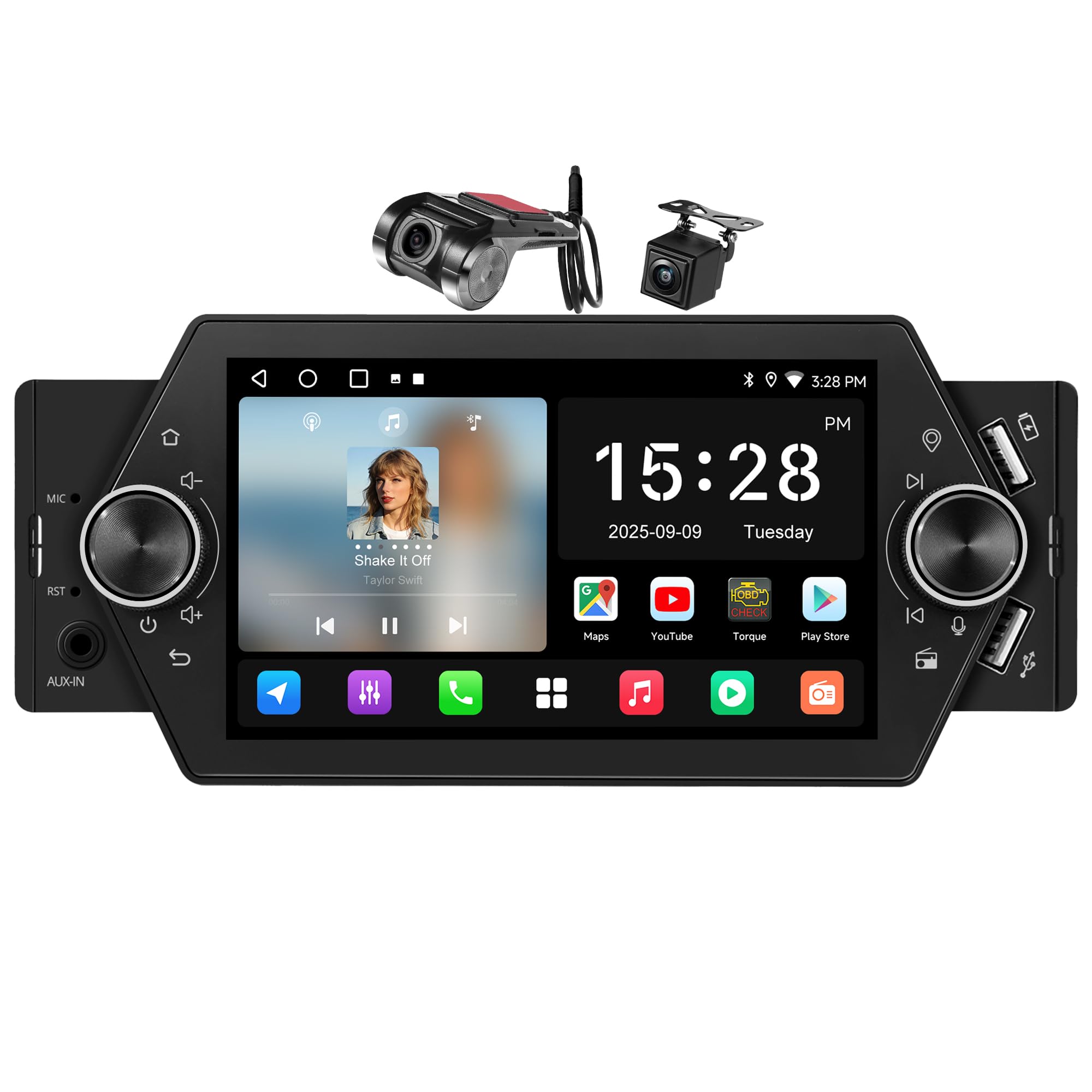 Amazon.co.jp: ATOTOZONE Androidカーナビ ドライブレコーダー、 1DIN