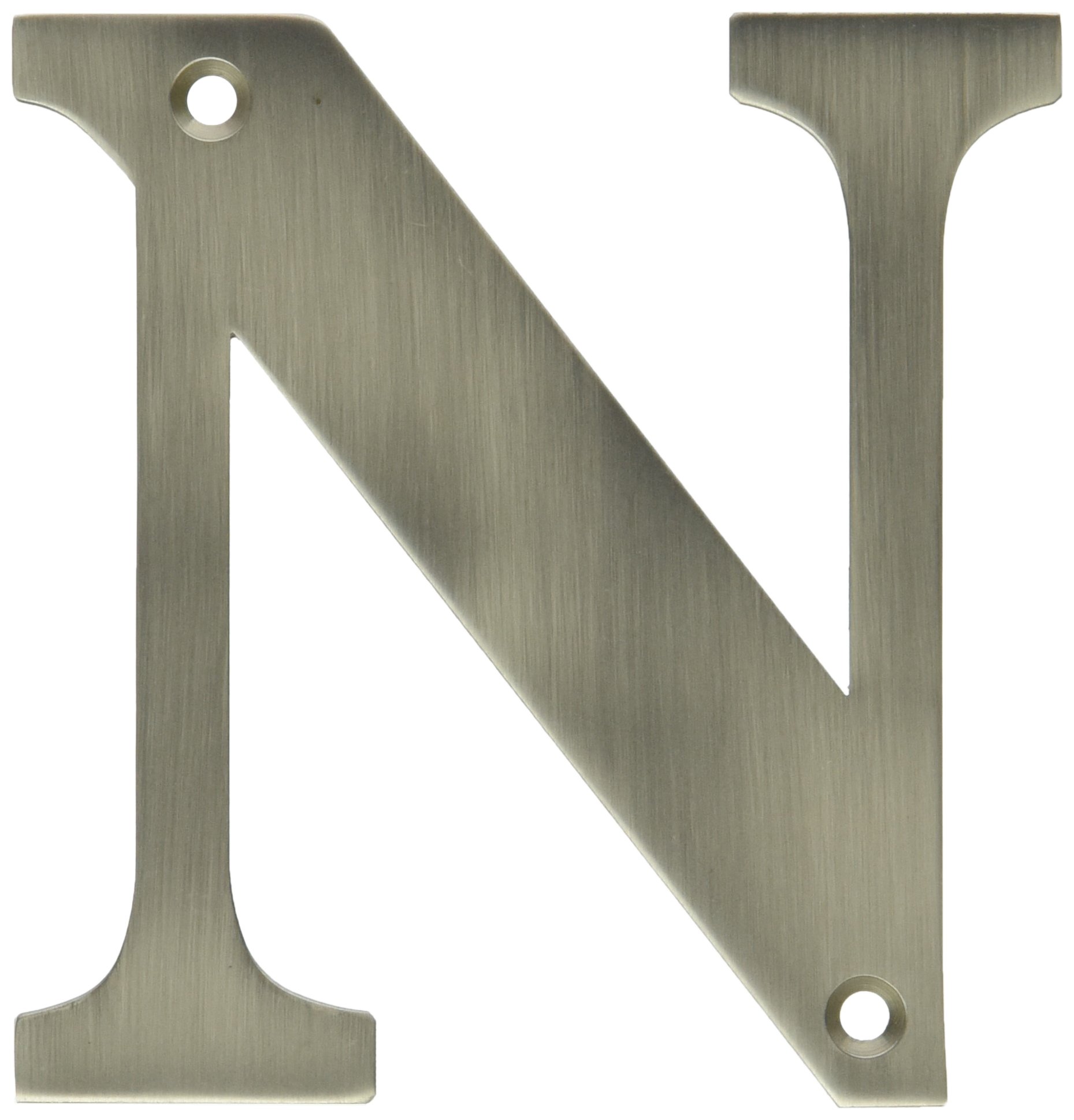 Lettre N 4 pouces Deltana RL4N-15 pour fixer une adresse invisible