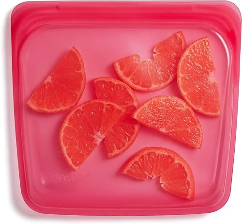 Miniatura 20 de Stasher Bolsa de Silicona Premium Reutilizable para Almacenamiento de Alimentos tipo Sándwich, Océano Profundo, Microondas, Sous Vide, Apta para