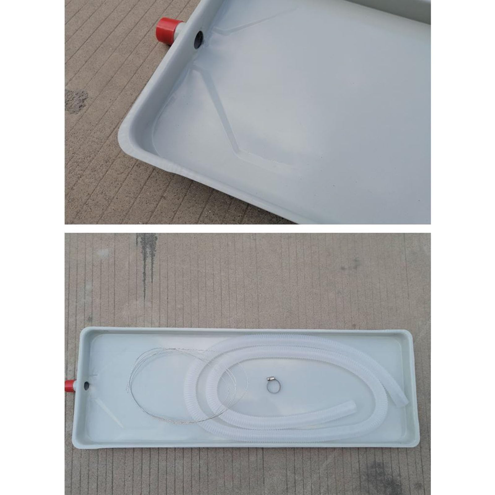 Vaschetta Di Scarico Per Aria Condizionata - Vassoio Antigoccia In Acciaio Inox Per Raccolta Condensa