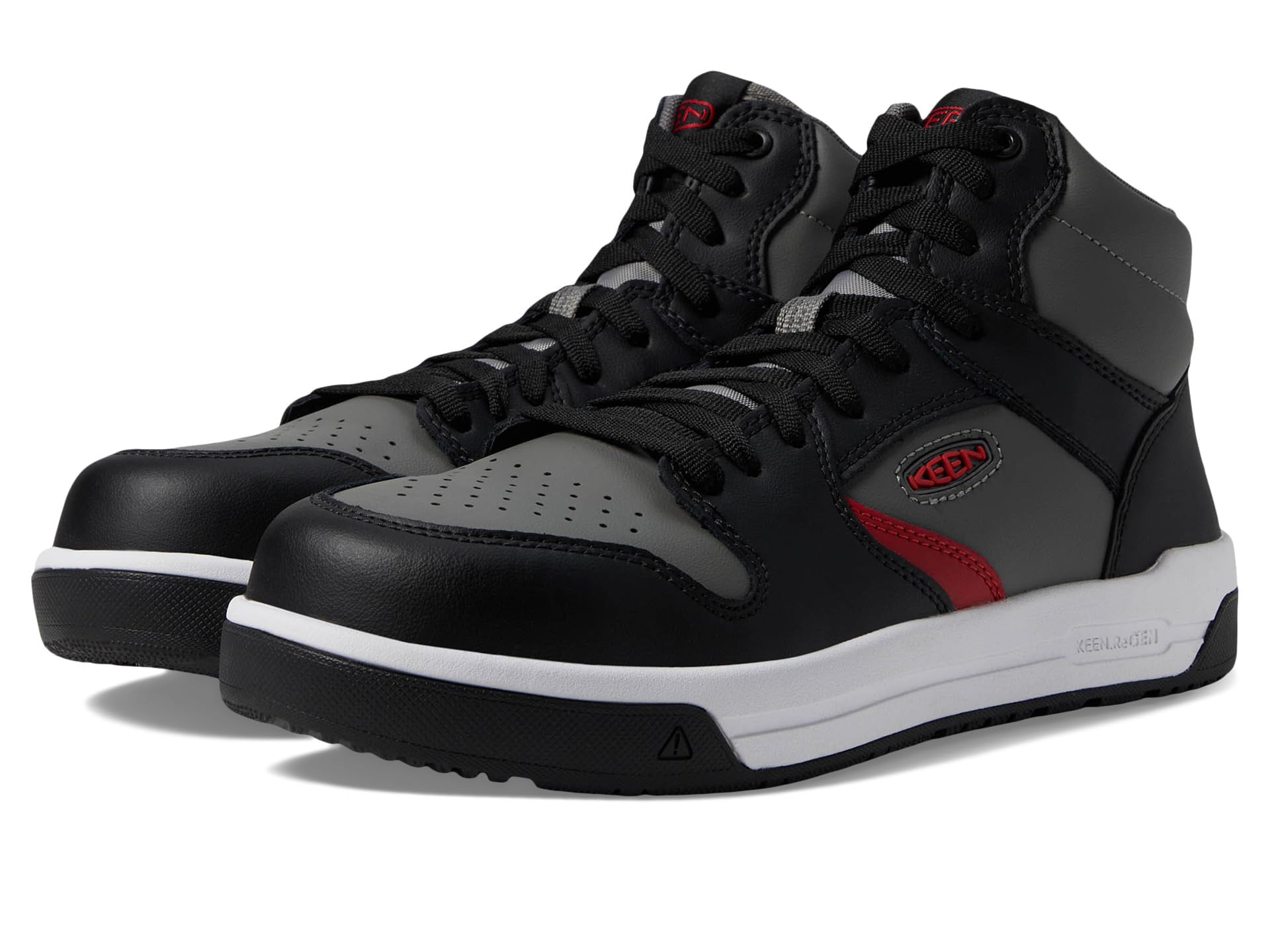 KEEN Utility Men's Overton Mid Height Composite Toe Lightweight Durable Work Sneakers
