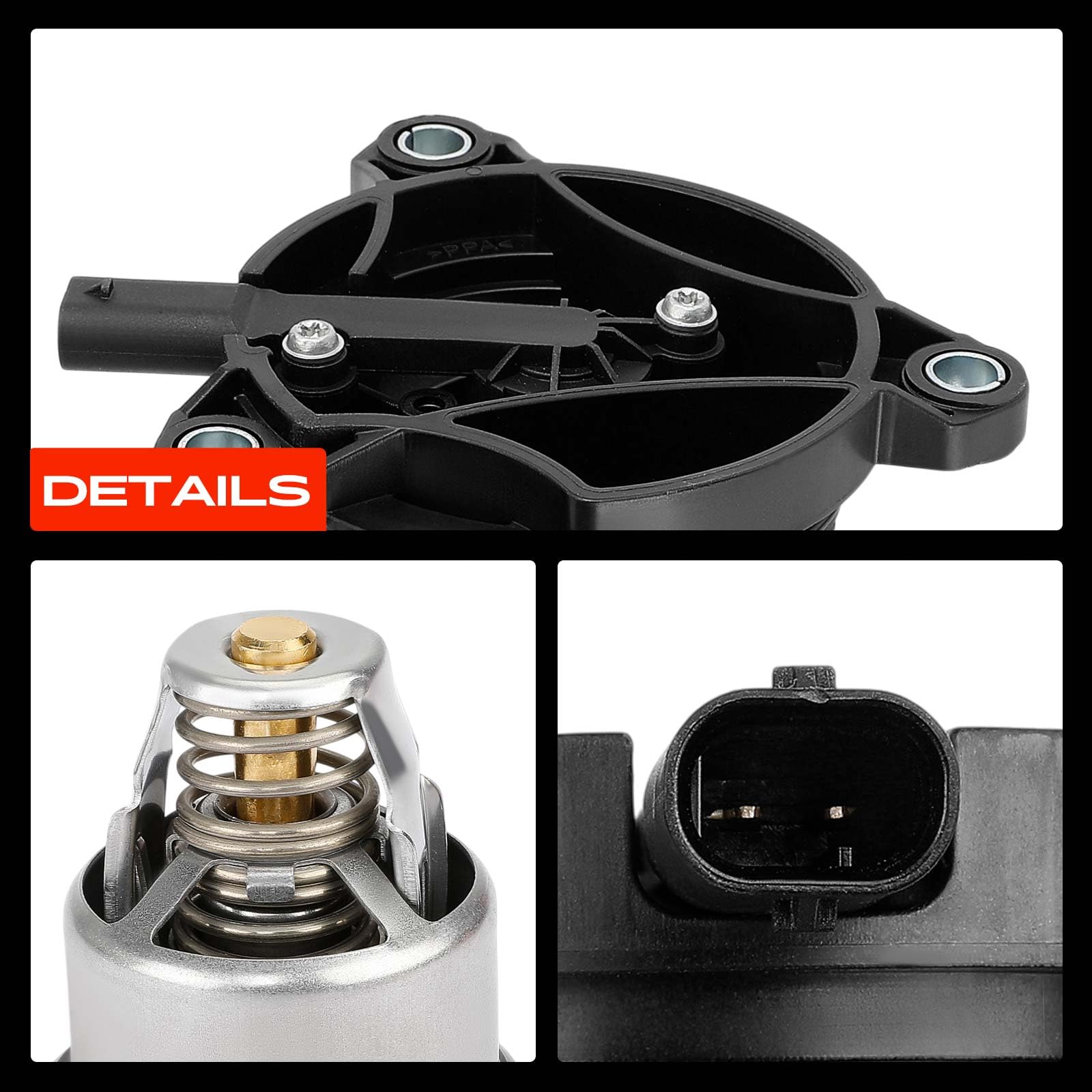 Frankberg Termostato del liquido di raffreddamento 2 Poli PAB121115 | Compatibile con: A6 Avant 4A5, A7 Sportback 4KA, Q8 4MN 4MT, Q7 4MB 4MG 4MQ, A8 4N2 4N8 4NC 4NL