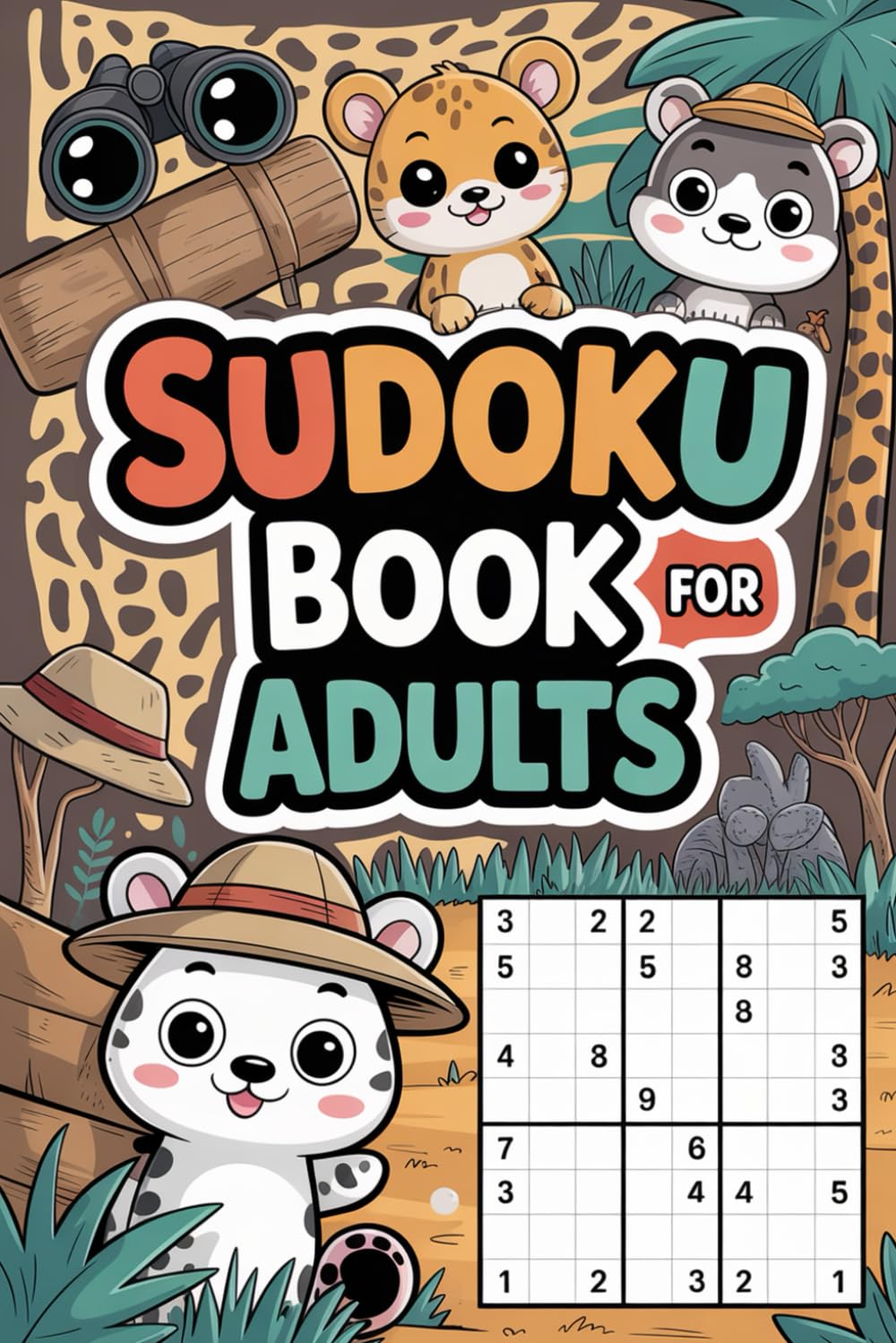 Sudoku Book for Adults: Sudoku Book for Adults: Reset-Ready Immersive Puzzle Workbook for Grown-Ups with Animal Motifs