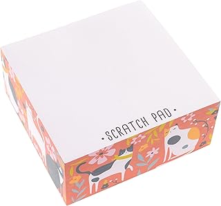 Karma, Block Notepad, 500 Sheet Memo Paper Cube, Non-Sticky Memo Pad Cube for Office, and Home, Cat
