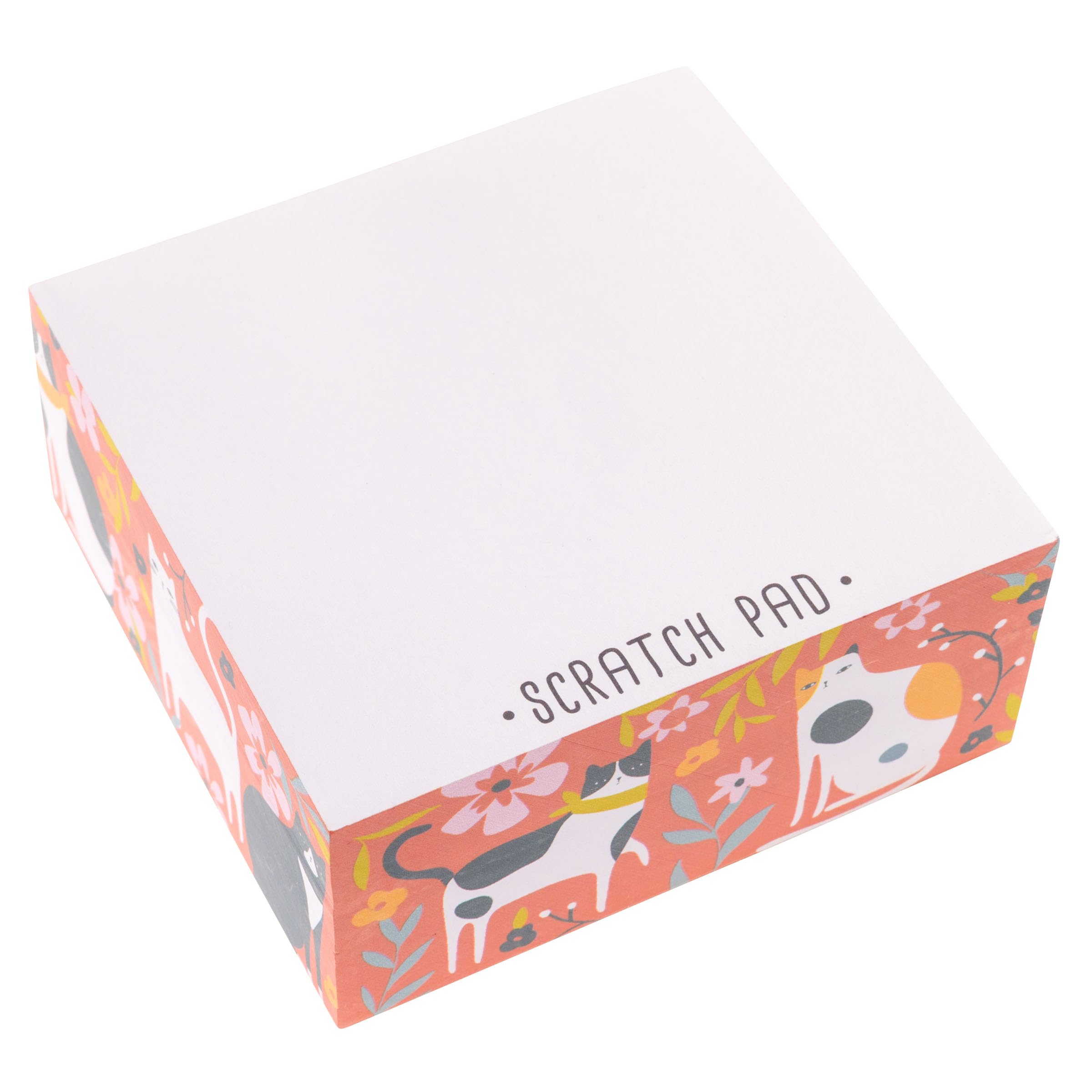 Karma, Block Notepad, 500 Sheet Memo Paper Cube, Non-Sticky Memo Pad Cube for Office, and Home, Cat