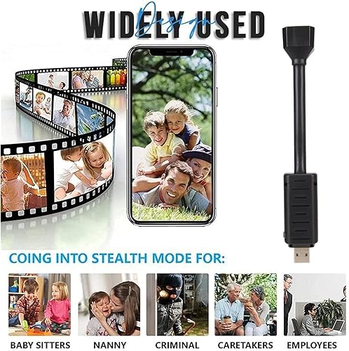 Miniatura 4 de GOWENIC Mini cámara 1080P, cámara de vigilancia interior con función de visión nocturna de detección de movimiento, para vigilancia, admite