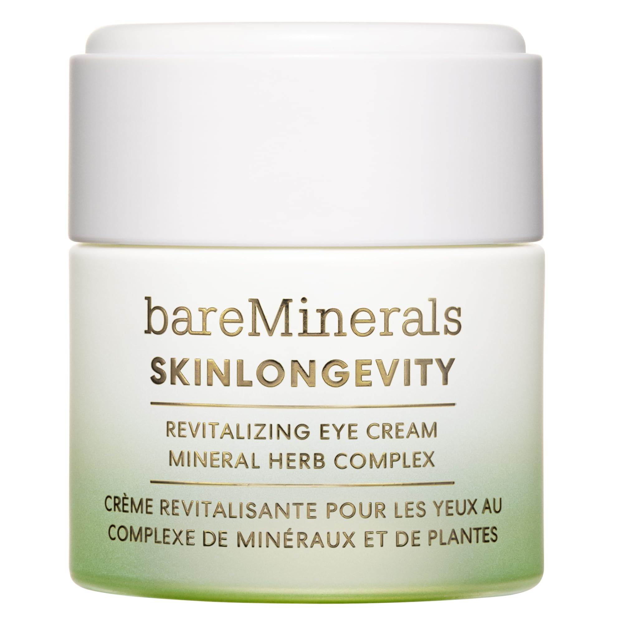 bareMinerals Skinlongevity Revitalizing Eye Cream, For Brighter, Firmer Under-Eyes, Reduces Puffiness & Dark Circles, Vegan, Safe for Sensitive Skin