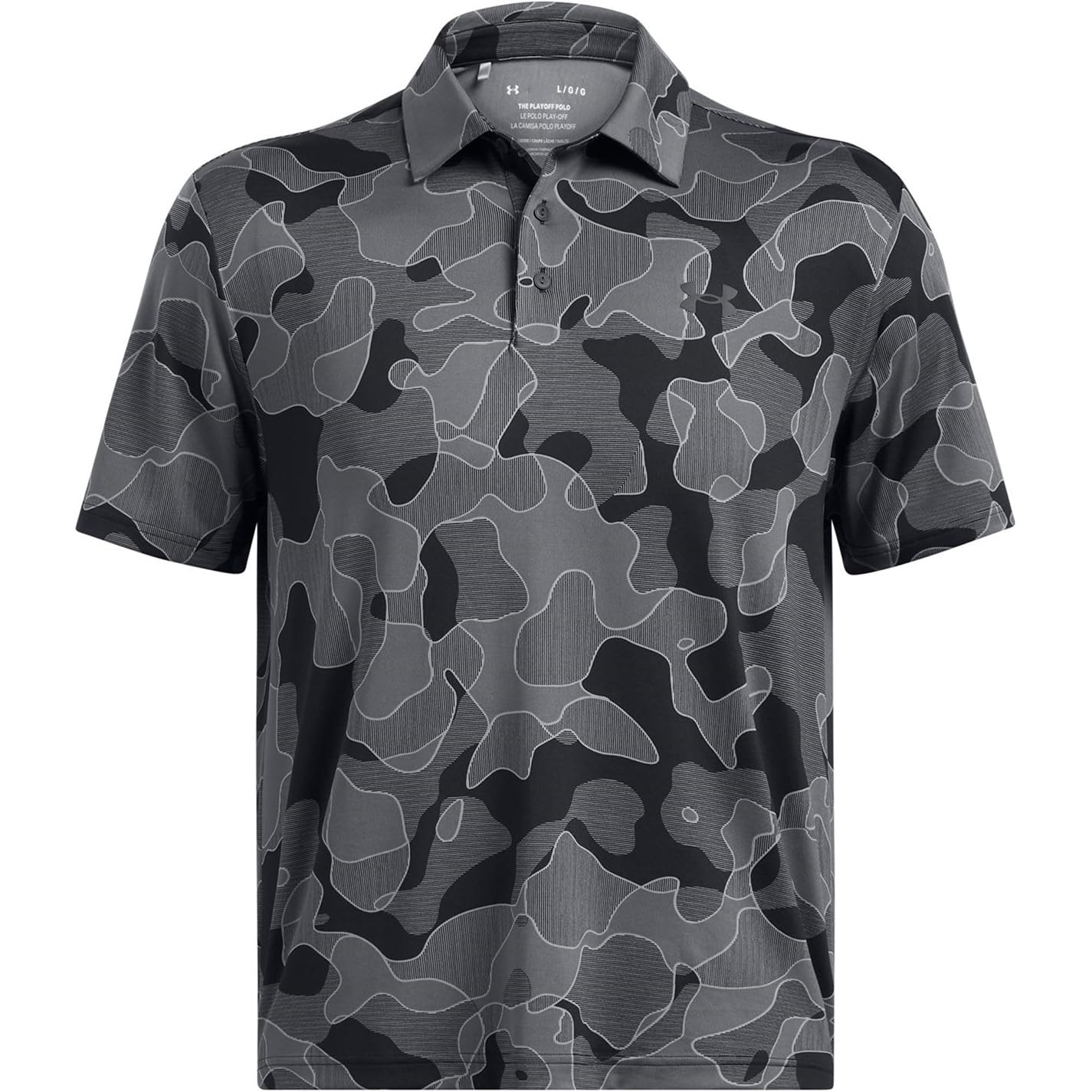 Under Armour Mens Playoff 3 PRN Polo Black S