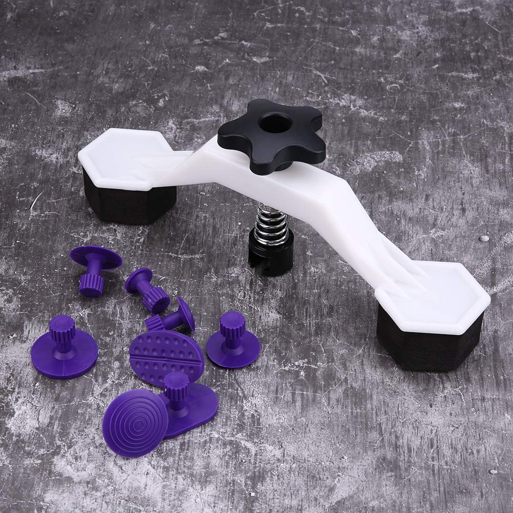 Kit Débosselage Sans Peinture - Extracteur Pont + 8 Onglets Colle - Outil Réparation Carrosserie Voiture