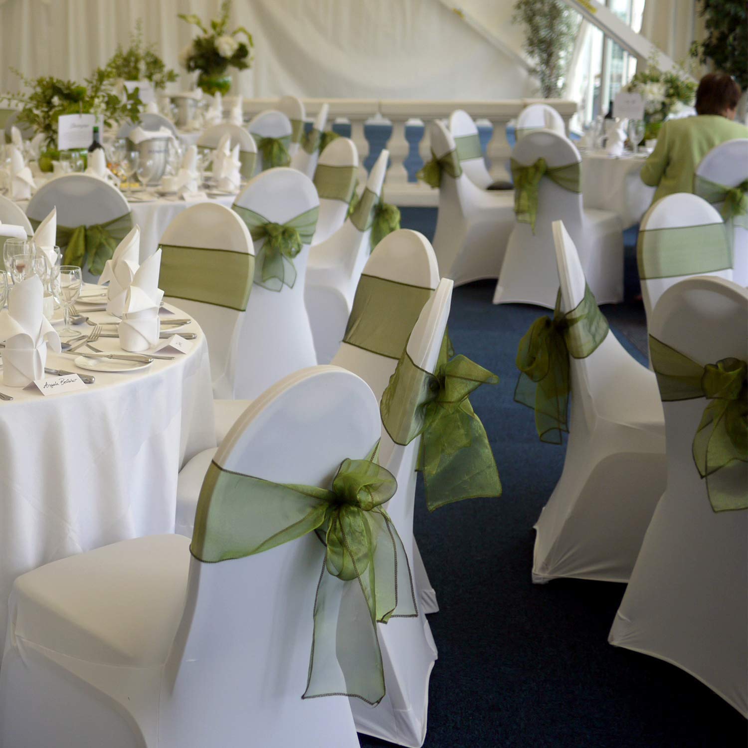 50 sacchetti blu organza bomboniera nascita matrimonio compleanno riso