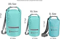Vista 4 de Skog Å Kust DrySak - Bolsa impermeable con tapa enrollable para viajes y al aire libre - tamaños de 5, 10 y 20 litros