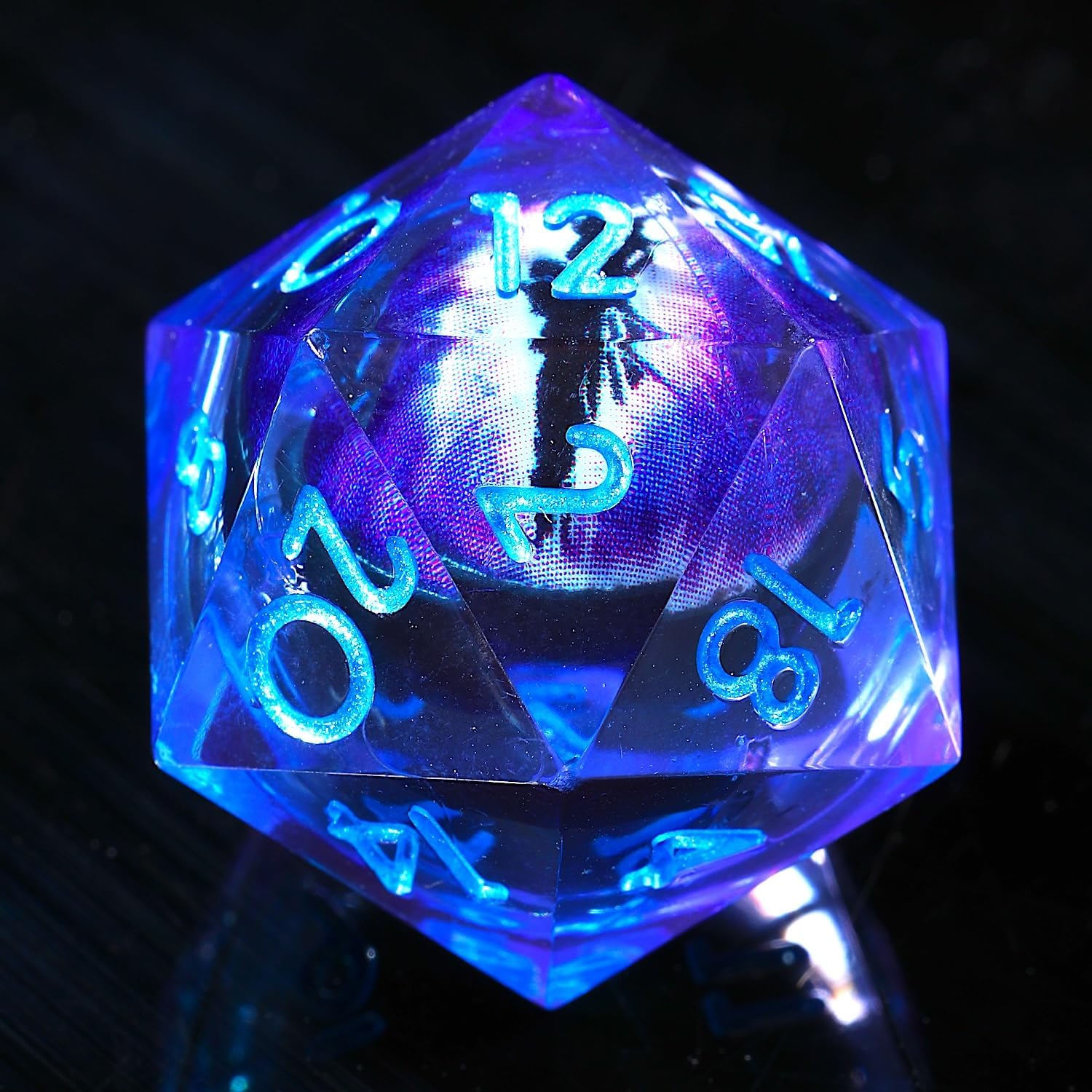 YEMEKO Beholder'S Eye D20 Dice Dragon Eye DND 22MM Single Dice with Resin Sharp Edge 20 Sided D&D