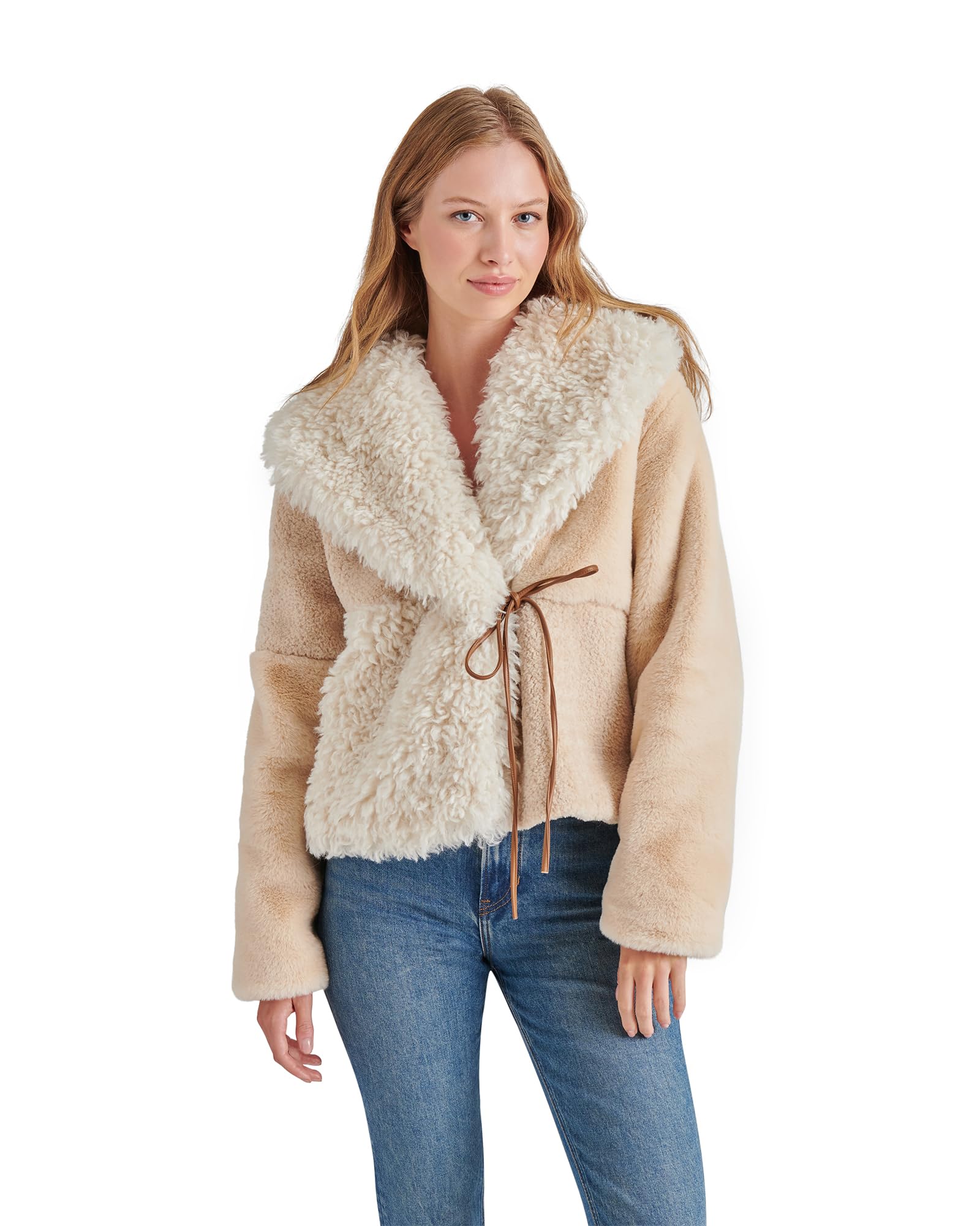 Manteau d'hiver femme Steve Madden naturel chaud