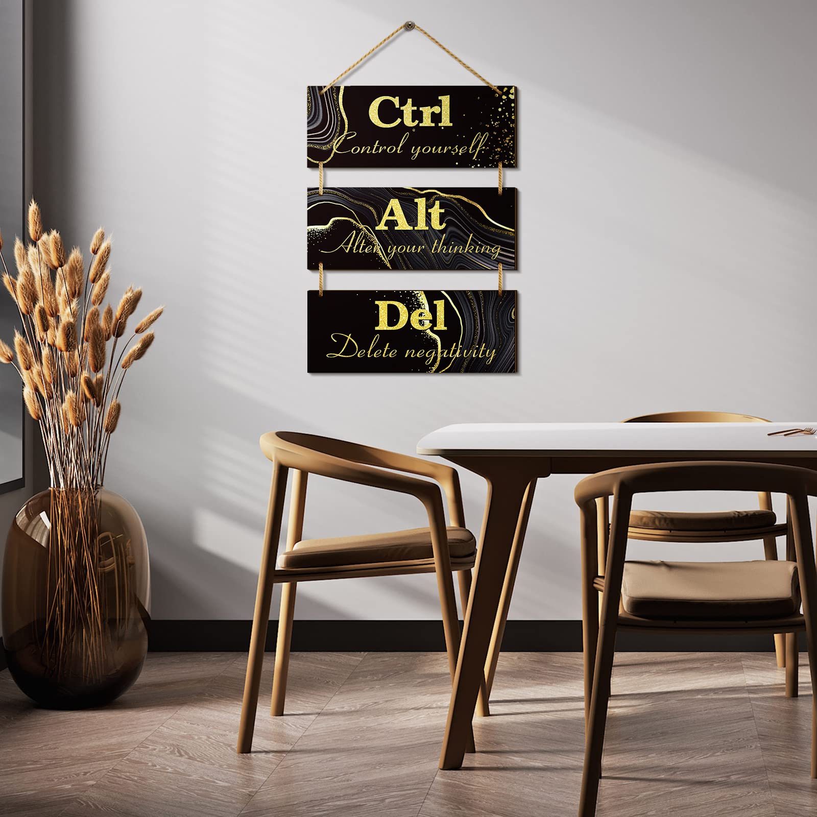 Sanwarm 2-Piece Rustic Motivational Metal Signs - 12x8 Inch Tin Wall Decor For Office, Living Room, Bedroom
