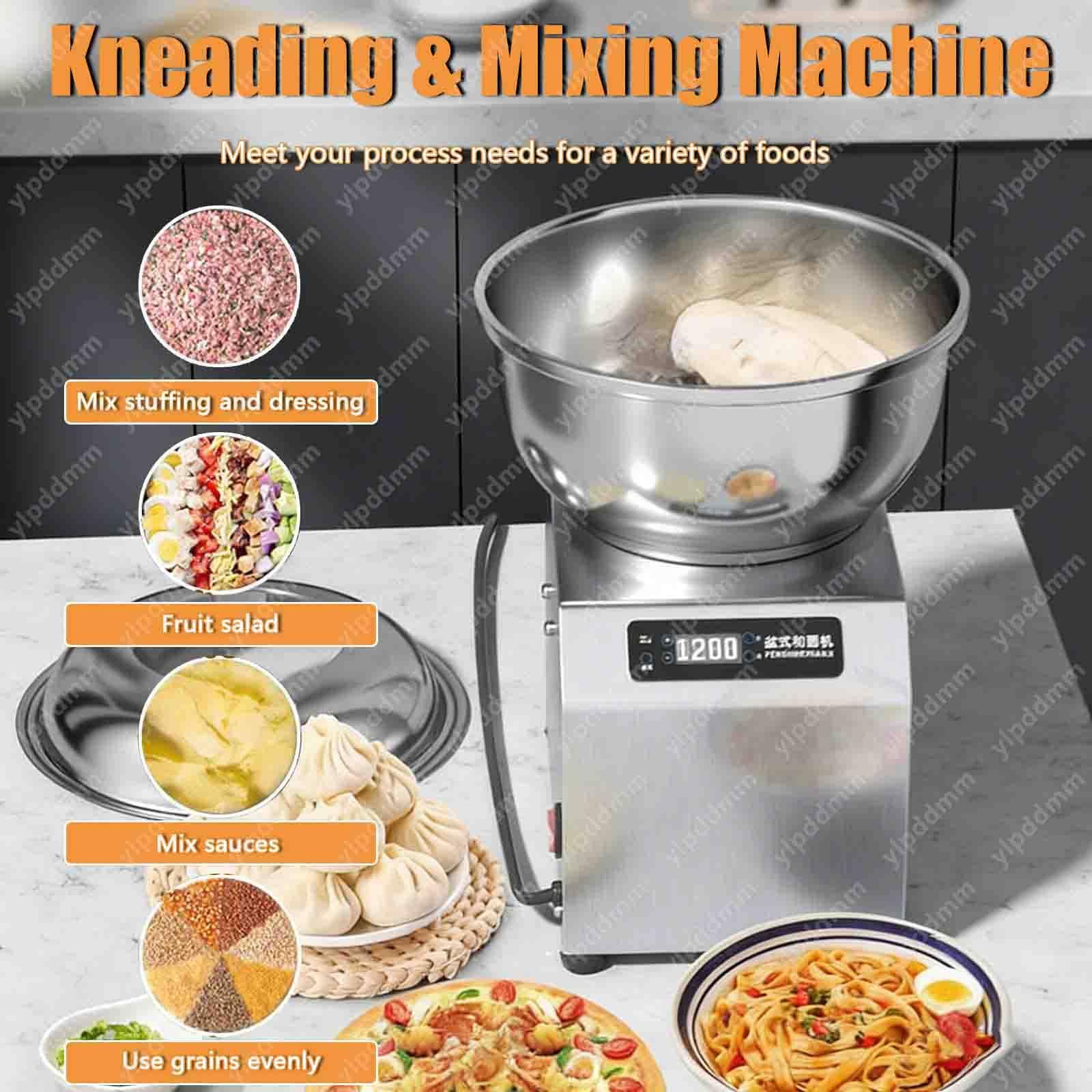 Miscelatore Di Pasta Commerciale, Impastatrice Professionale per Farina 8KG | impastatrice a Spirale Elettrica da 1400 Giri/Min, con timer per ristoranti, pizzerie e panetterie