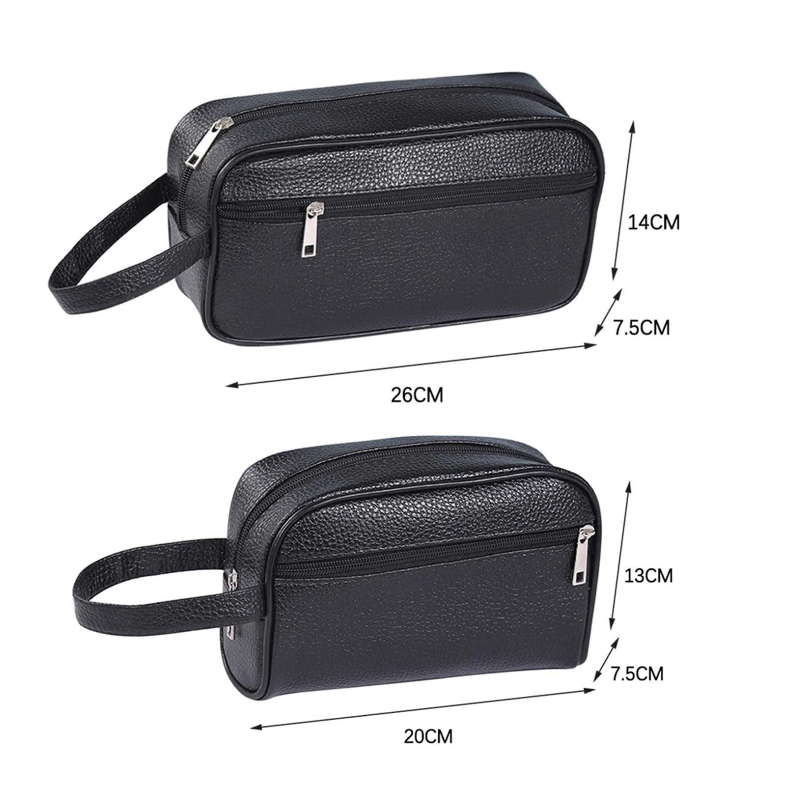 Neceser Bolso de Mano Vintage for Hombre y Mujer, Bolso de Mano pequeño de Cuero PU, Bolso de Almacenamiento for teléfono móvil Vintage, Bolsos para Hombre(S)
