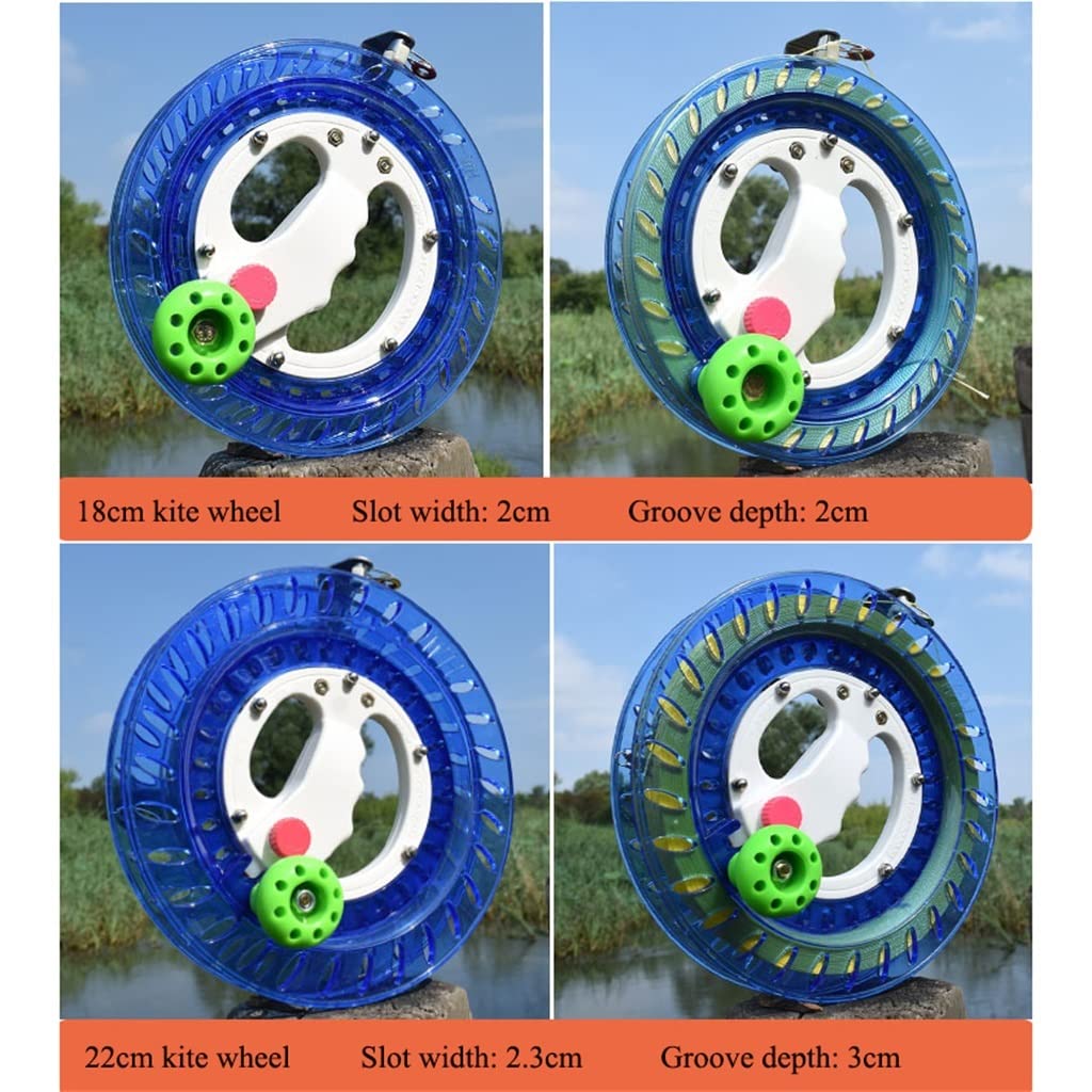 BOPIES Kites Line Winder, Blue Winding Reel Grip Wheel for Kinder und Erwachsene, sicheres, glattes, professionelles, langlebiges Kite-Zubehör (Farbe : 26cm-4 strands-700m line)