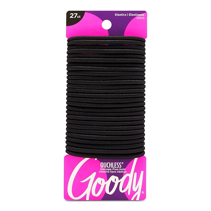 Goody Ouchless Women's Thick Braided Elastic - Black