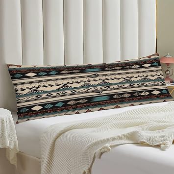 Native American Patterns Body Pillow Cover Long Lumbar Pillow Covers