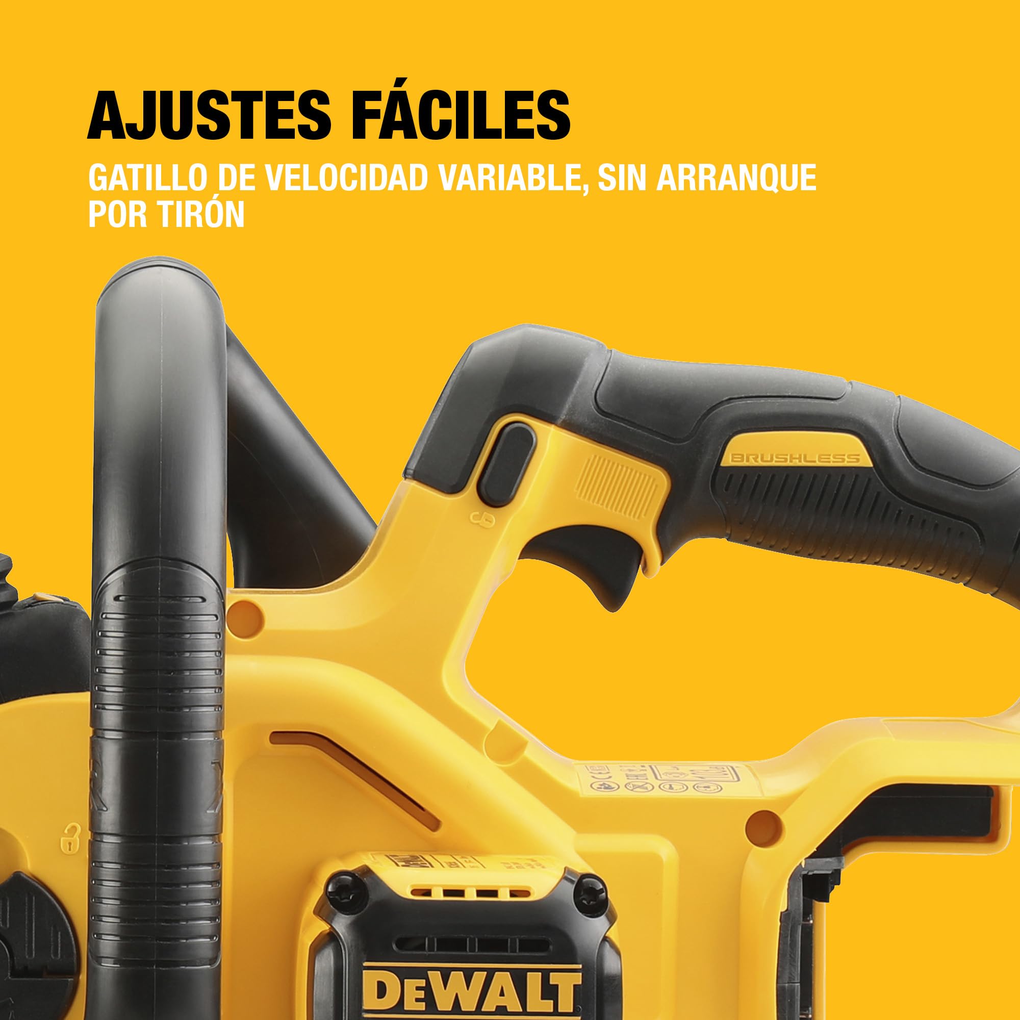 DEWALT Motosierra Compacta Sin Escobillas 18V XR, Espada de 30 cm, Sin batería ni cargador, DCM565N-XJ