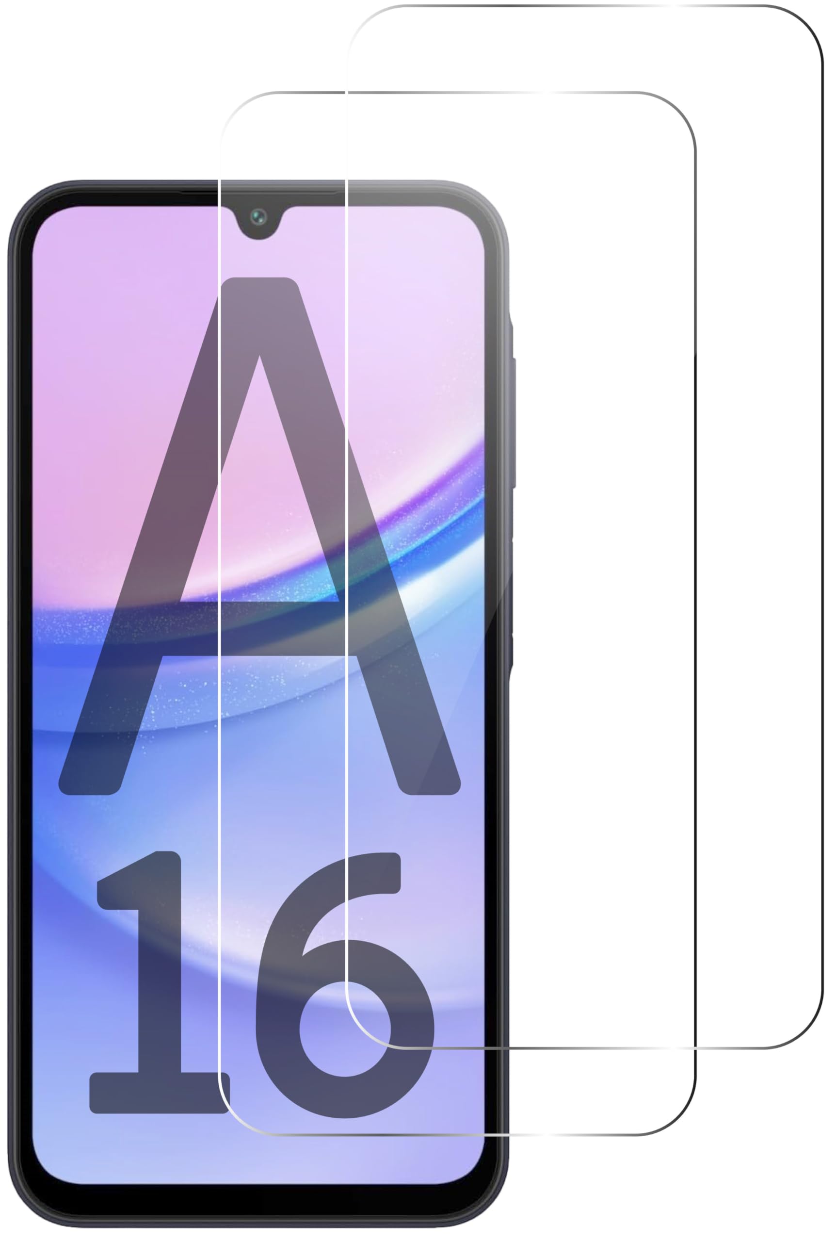 Vetro Temperato per Samsung Galaxy A16 5G / A16 4G [2 Pezzi] Vetrino Protettivo Pellicola Protezione Schermo